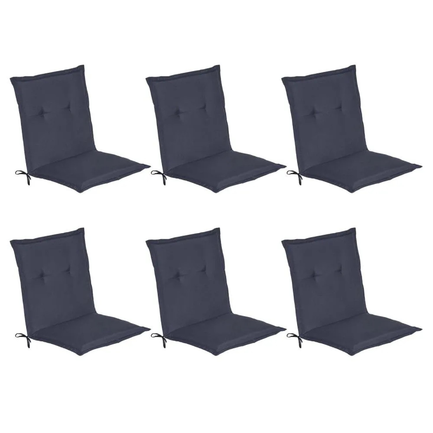 Beautissu Loft NL Niederlehner 100x50x6cm Dunkelblau 6tlg