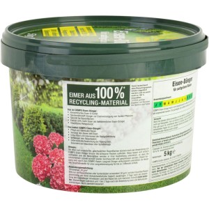 Compo Eisendünger 5 kg für sattgrünen Rasen. Dünger im Eimer.