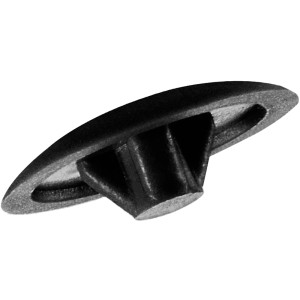 Schwarze Spax Zierkappe aus Kunststoff für Pozi Z2 Schrauben, 25er Pack.