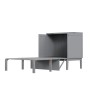 okwish Schrankbett 90x200cm mit Lattenrost Wandbett Schlafzimmer Grau ohne Matratze_10