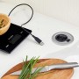 SOTECH Einbausteckdose Rund Ø85 mm Edelstahloptik Gebürstet mit Je 1x Schuko und USB A_2