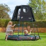 TP Toys Klettergerüst Explorer mit Spielhöhle und Bällebad für Kinder im Garten.