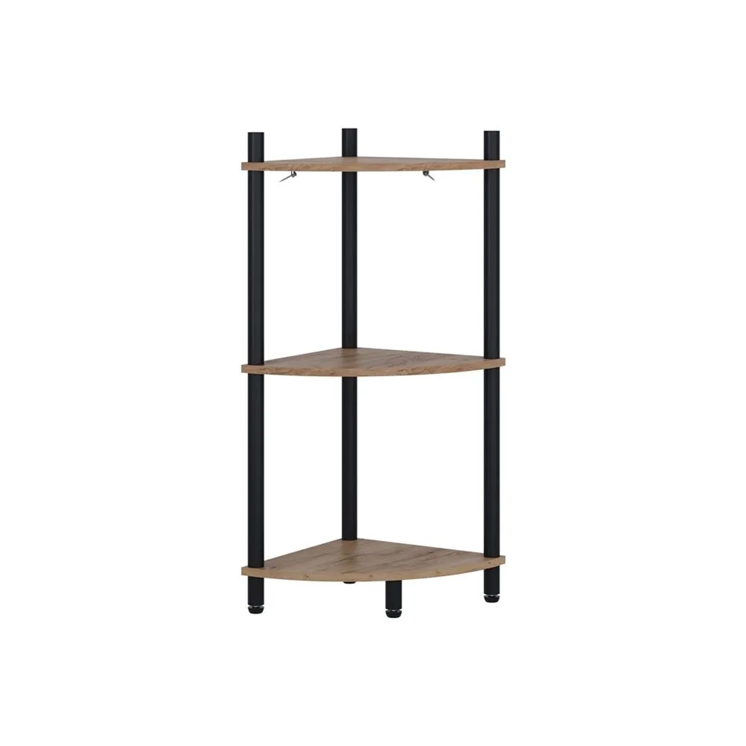 Vicco Eckregal Bivio Goldkraft Eiche Anthrazit 29 x 72 mit 3 Ablagefächern Art Nr 57472