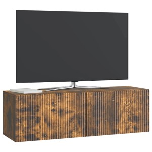 vidaXL Wandmontierter TV-Schrank Geräucherte Eiche 98 x 31 x 30 cm 898560