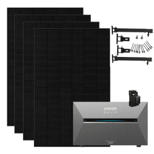 Anker SOLIX Solarbank 3 Pro 1.820 W Balkonkraftwerk mit Halterung Flachdach