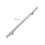 Relaxdays Rundhandlauf Edelstahl Silber 100 cm 38 mm Durchmesser für Wandmontage_3