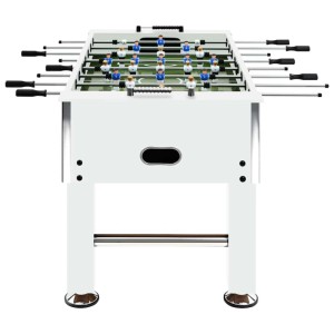 vidaXL Kickertisch Stahl 60 kg 140x74,5x87,5 cm Weiß 92501
