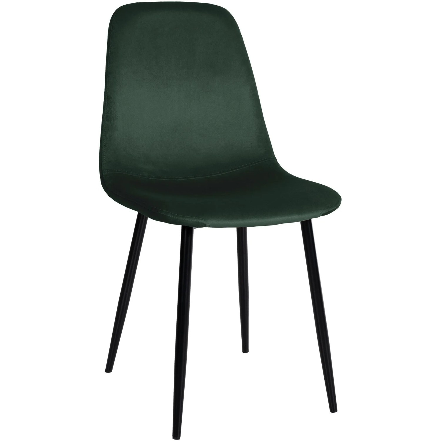 DELUKE Esszimmerstuhl MOVI Grünfarbig Samt Metall 88x44x51cm Strapazierfähig Küchenstuhl Wohnzimmerstuhl