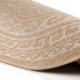 Beiger, runder Ayyildiz Outdoor-Teppich Comilla mit Muster, 200x200 cm.