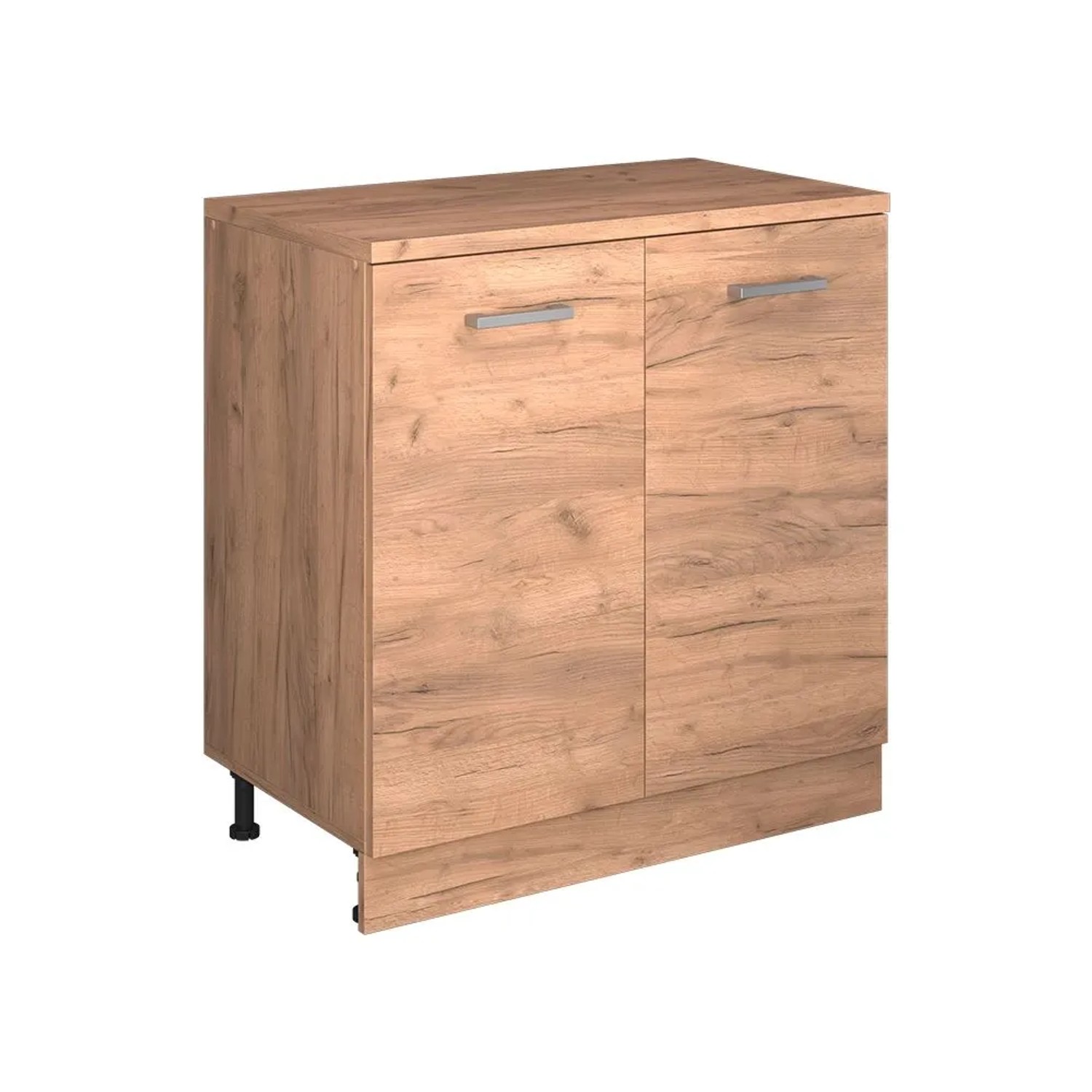 Vicco Küchenschrank für Dachschrägen R-Line Goldkraft Eiche 80 x 84 ohne Schräge mit 2 Türen Art Nr 61805