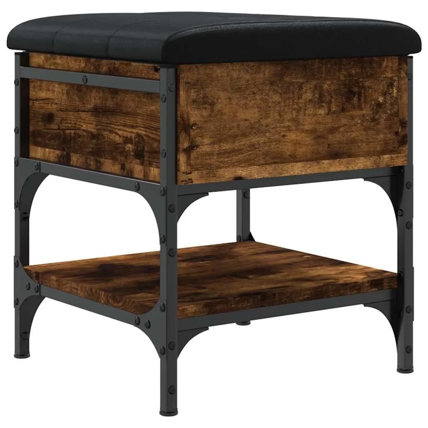 vidaXL Schuhbank Räuchereiche 42x42x45 cm Holzwerkstoff 835184