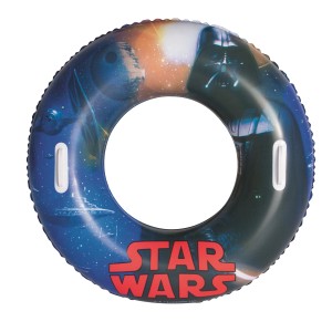 Schwimmring Star Wars, 80 cm Durchmesser, mit Darth Vader und Raumschiff Motiven.