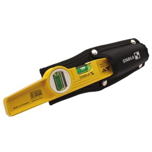 Stabila Magnet-Wasserwaage Type 81 SM Torpedo im Köcher.