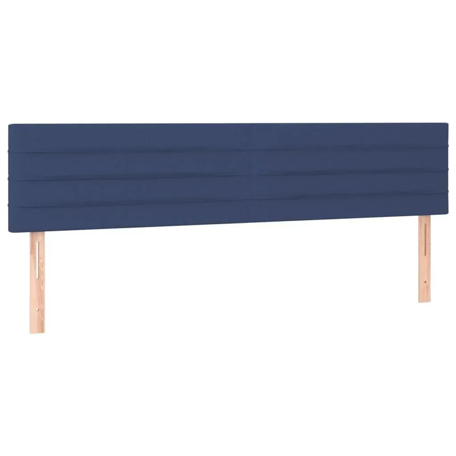 Blaues Boxspringbett mit Matratze, 200x200 cm, Stoff