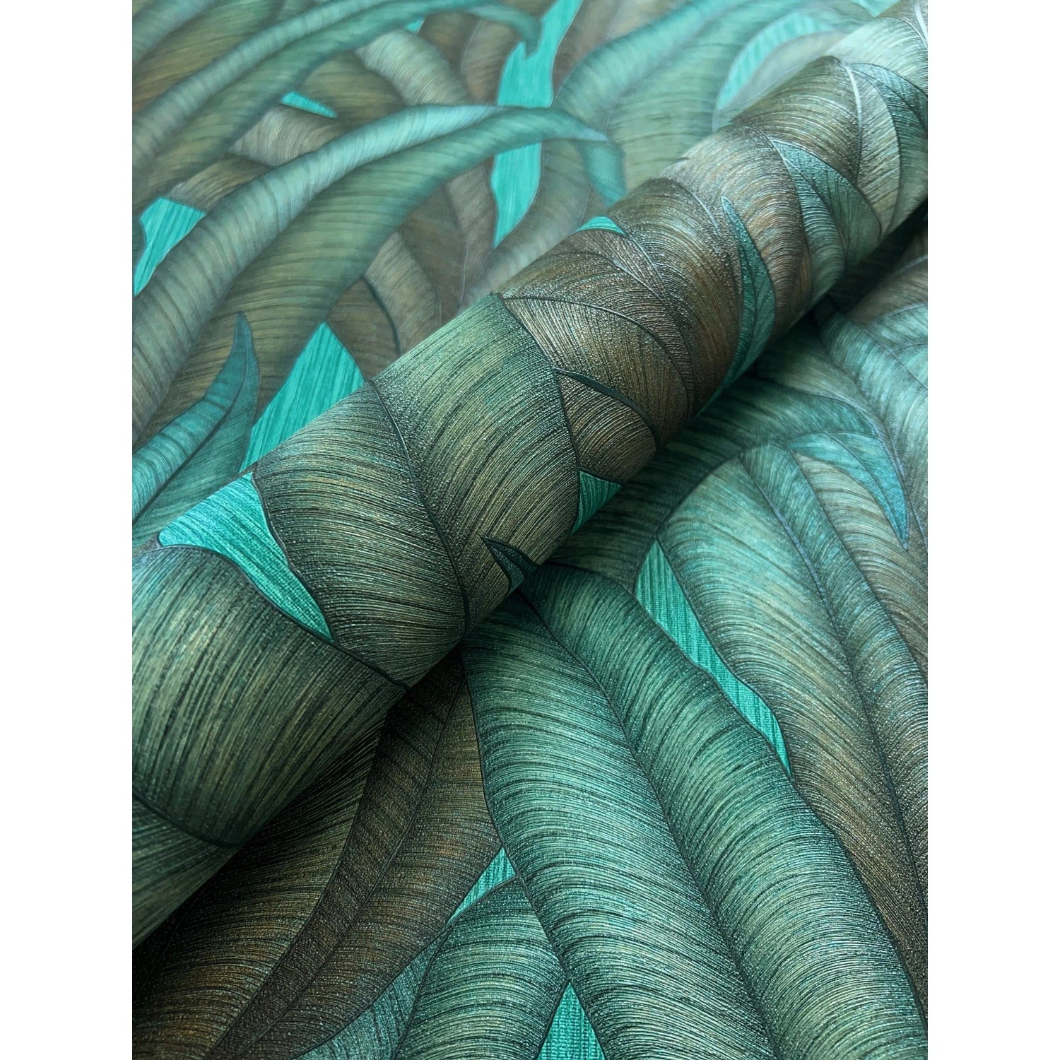 Newroom Vliestapete Zaida Petrol Dschungel Modern FSC® günstig online kaufen