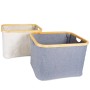 osoltus Faltbox Wäschebox Wäschekorb Nelson Bambus 40 cm Grau_7