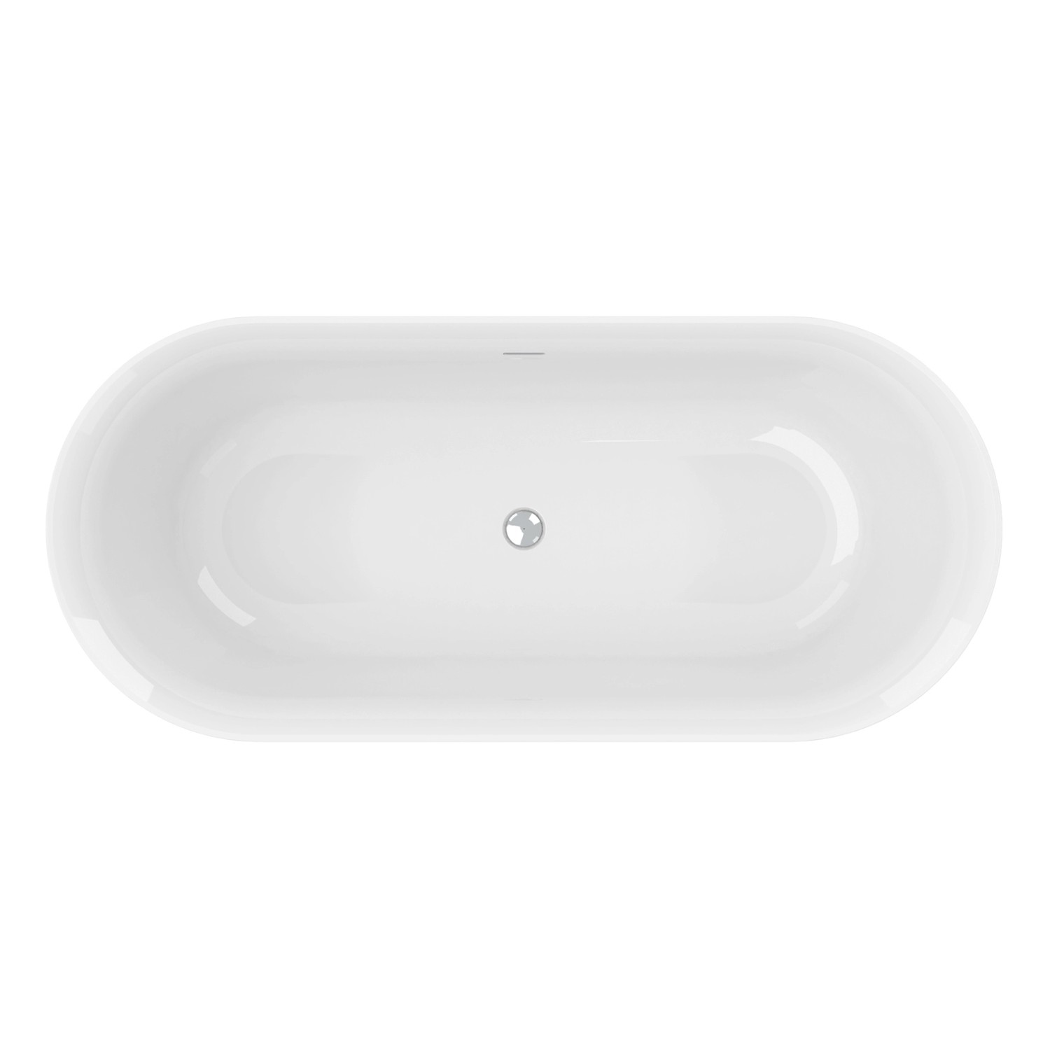 Ottofond Badewanne Mince Freistehend 180 cm Weiß günstig online kaufen