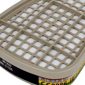 3M Filter 6059 ABEK1, 2er-Pack. Atemschutzfilter für Masken, Schutz vor Dämpfen und Gasen.