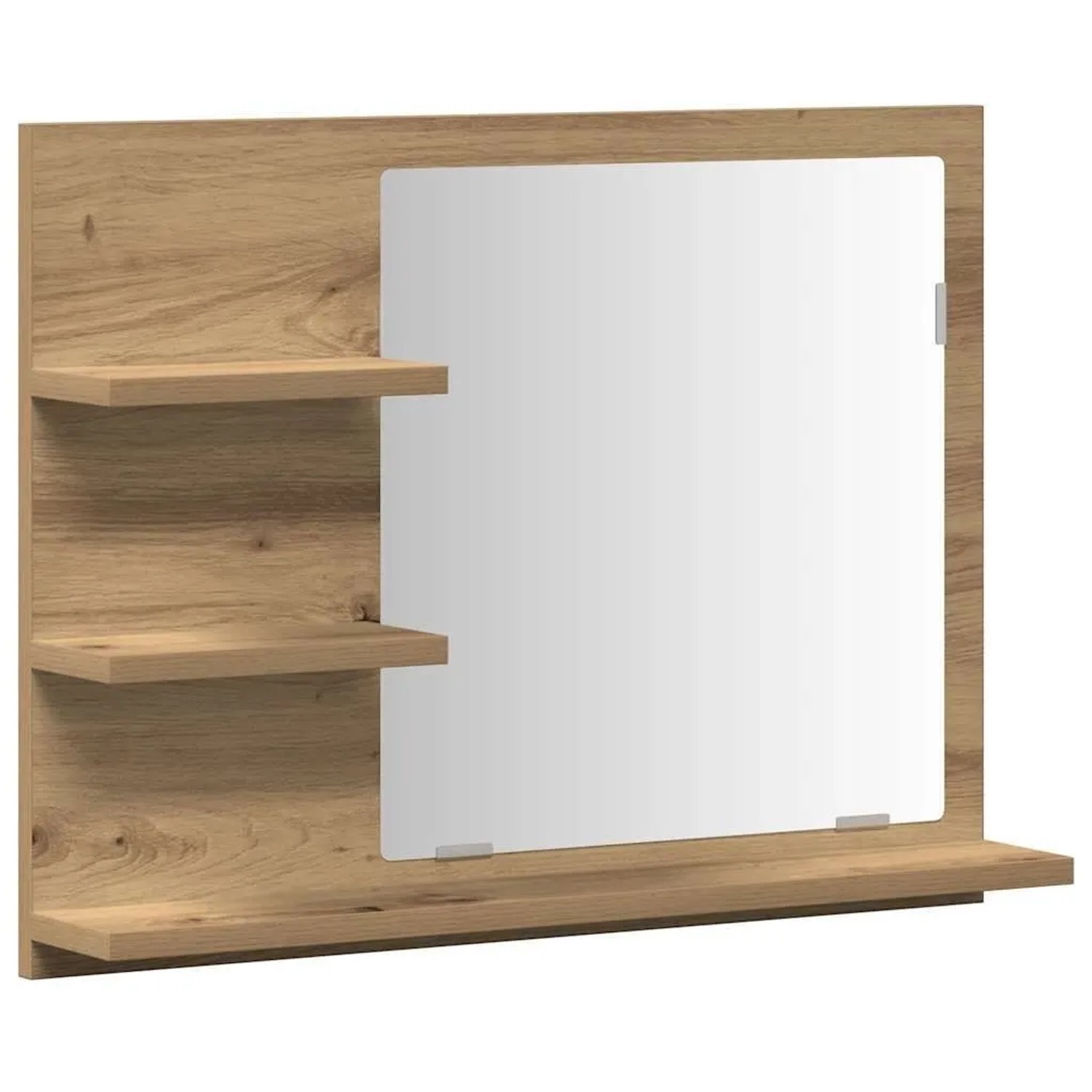vidaXL Badspiegel mit Ablagen Artisan-Eiche 60x10,5x45 cm 856256