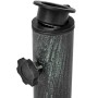 vidaXL Sonnenschirmständer aus Gusseisen, 12 kg, schwarz-grün, mit Adapter für verschiedene Schirmstangen.