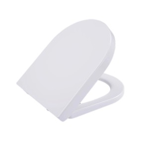Weißer NEG WC-Sitz Klassik mit SoftClose Toilettendeckel für WC Uno11RK. Hochwertiger Duroplast, klassisches Design.