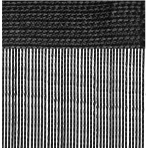 Schwarze Bestlivings Fadengardine 56x185cm für Wohnwagen, flexibler Fenstervorhang.