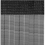 Schwarze Bestlivings Fadengardine 56x185cm für Wohnwagen, flexibler Fenstervorhang.