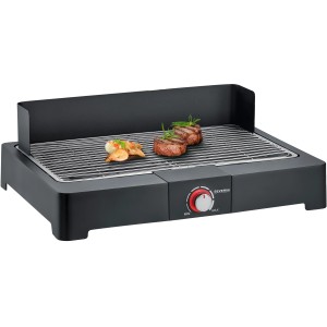 Severin Tischgrill PG 8565 Elektrogrill mit Grillgut.
