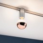 Paulmann URail Spot Ceiling Socket, Chrom, dimmbar, an Schienensystem montiert.