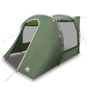 Grünes vidaXL Autozelt aus Polyester mit zwei Fenstern für Camping & Outdoor.