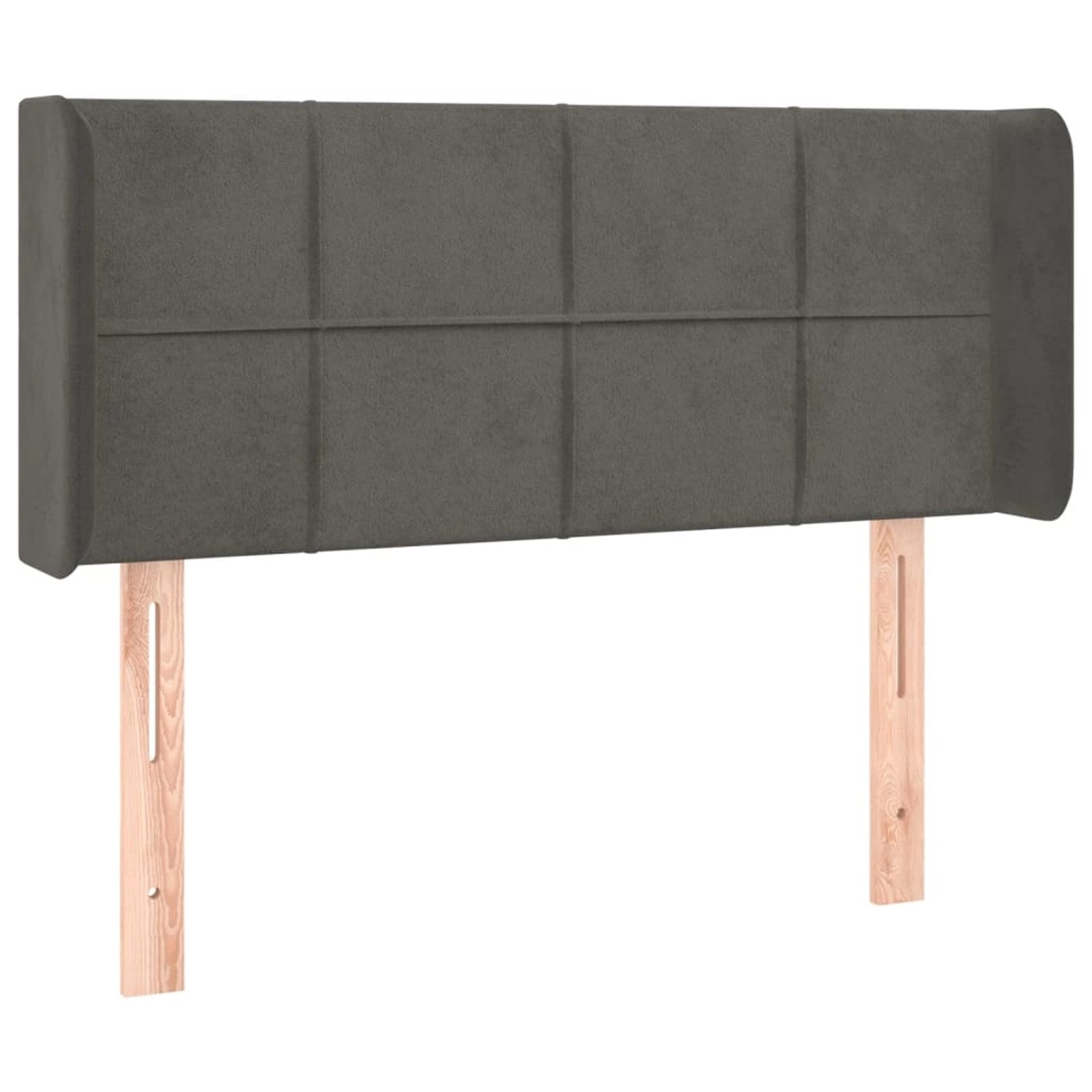 vidaXL LED Kopfteil Dunkelgrau 83x16x78/88 cm Samt 3123267