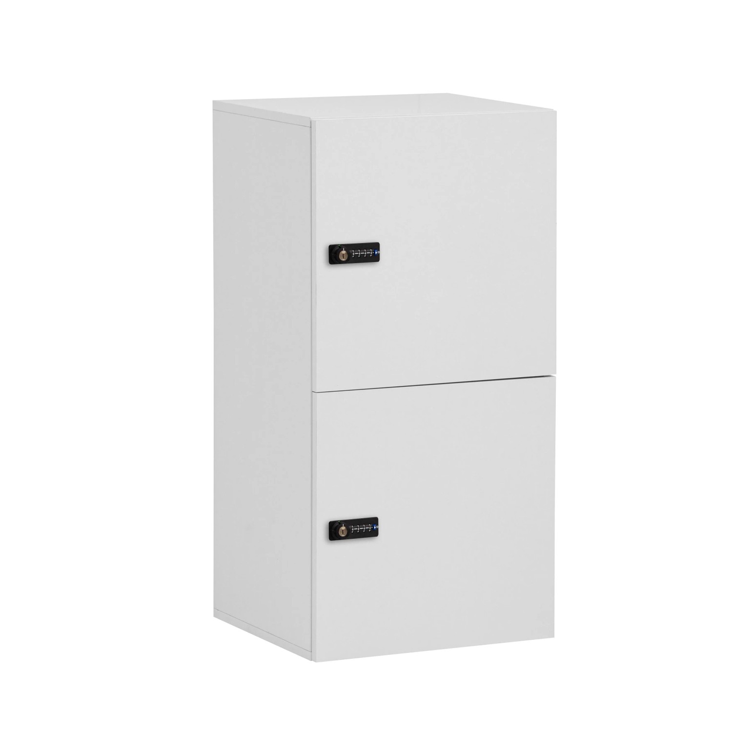 Schildmeyer Spind Locked 2T Zahlenschloss 92,6 x 45,4 x 40,7 cm Weiß-Matt