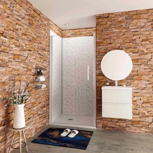 Duschparadies 80 x 185cm Duschtür Dusche Duschabtrennung Pendeltür 5mm ESG-Glas Drehtür