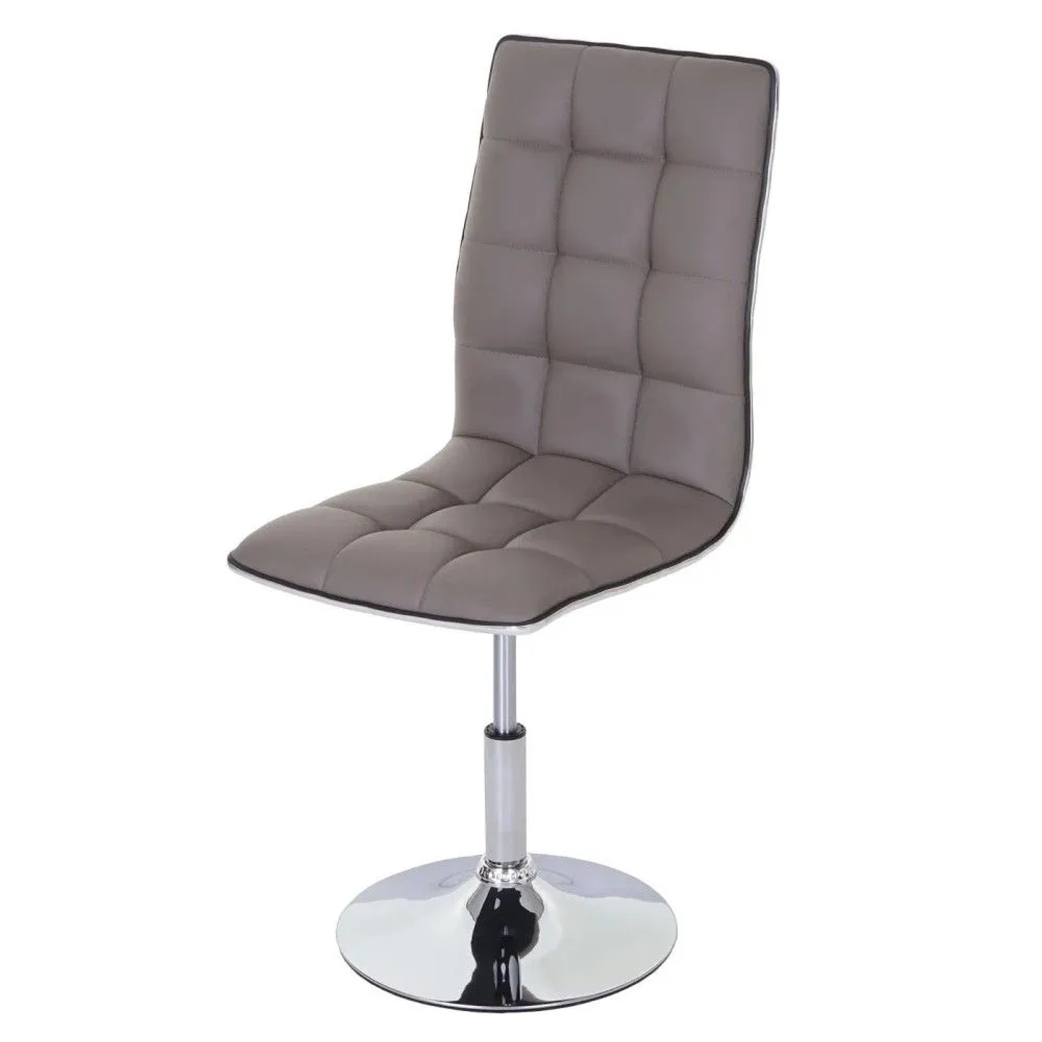 MCW Esszimmerstuhl C41 2er-Set Taupe-Grau Kunstleder