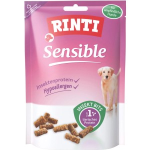 Rinti Sensible Snack Insekt Bits, 50g, Spezialfutter für Hunde mit Insektenprotein, hypoallergen.