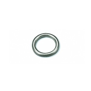 Nickel-Hohlring für Vitragestangen, Detailaufnahme.