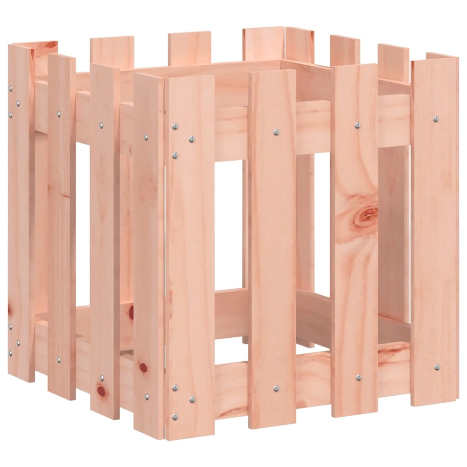 vidaXL Pflanzkübel Lattenzaun-Design 40x40x40 cm Massivholz Douglasie 83245 günstig online kaufen