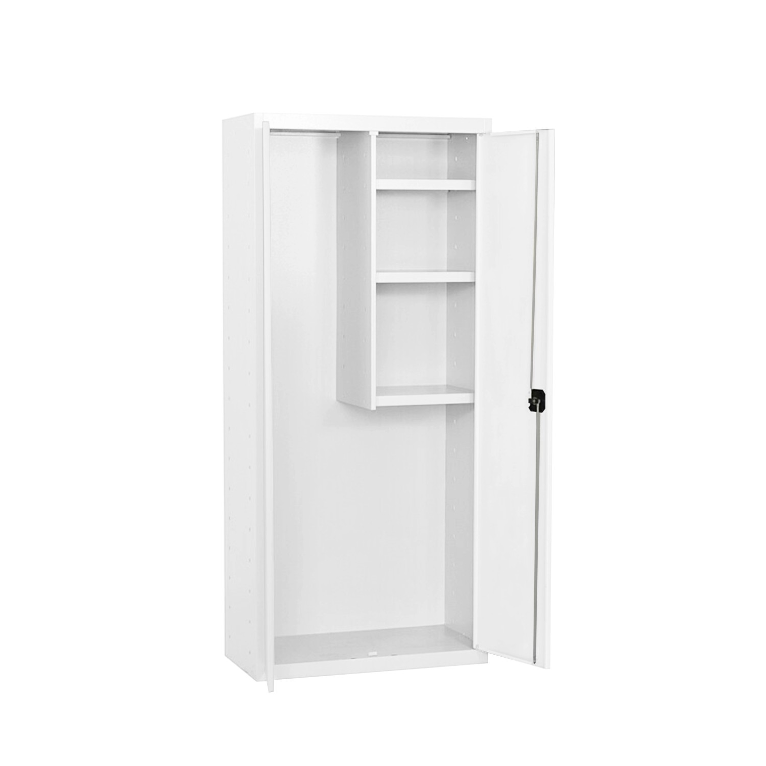 PROREGAL Putzmittelschrank AMEGO HxBxT 180 x 80 x 40 cm 3x Fachboden Weiß-W günstig online kaufen