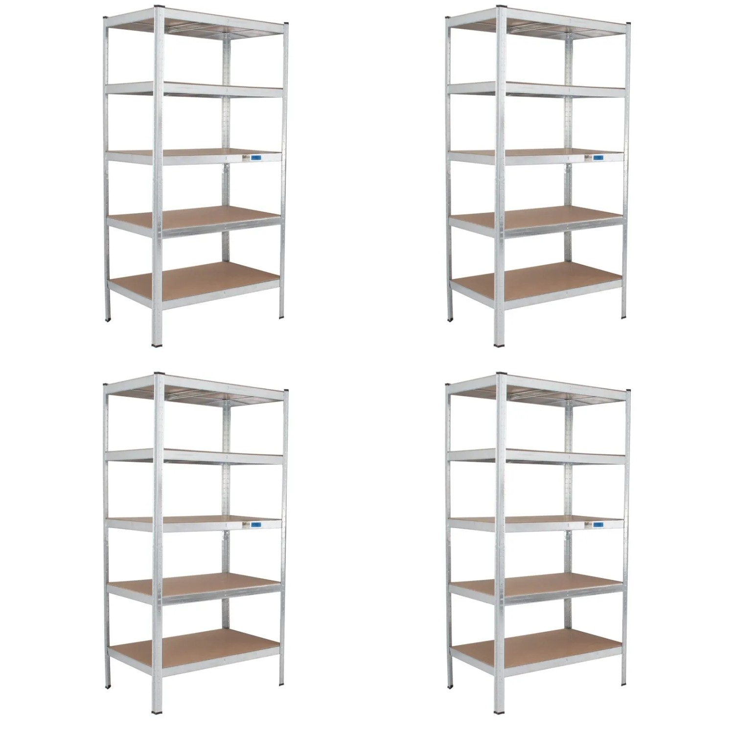 TRUTZHOLM 4x Schwerlastregal 180x90x60cm Lagerregal Traglast 875 kg