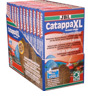 JBL Catappa XL Seemandelbaumblätter für Aquarien, fördert Wohlbefinden und Vitalität.