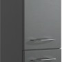 Pelipal Bad-Hängeschrank Quantum 01, anthrazit, 30 cm breit, mit Tür und 2 Schubladen.