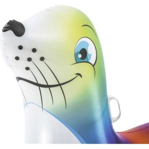 Bestway Schwimmtier Robbe, bunt, 141x110cm, mit Griffen für sicheren Halt im Wasser.