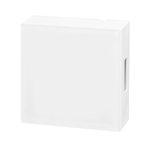 Weißer Grothe Türgong 465 A (83 dB) mit glänzender Acrylfront.