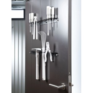 Biohort Werkzeughalter Quarzgrau-Metallic für HighLine/AvantGarde, zur Montage an der Türinnenseite.