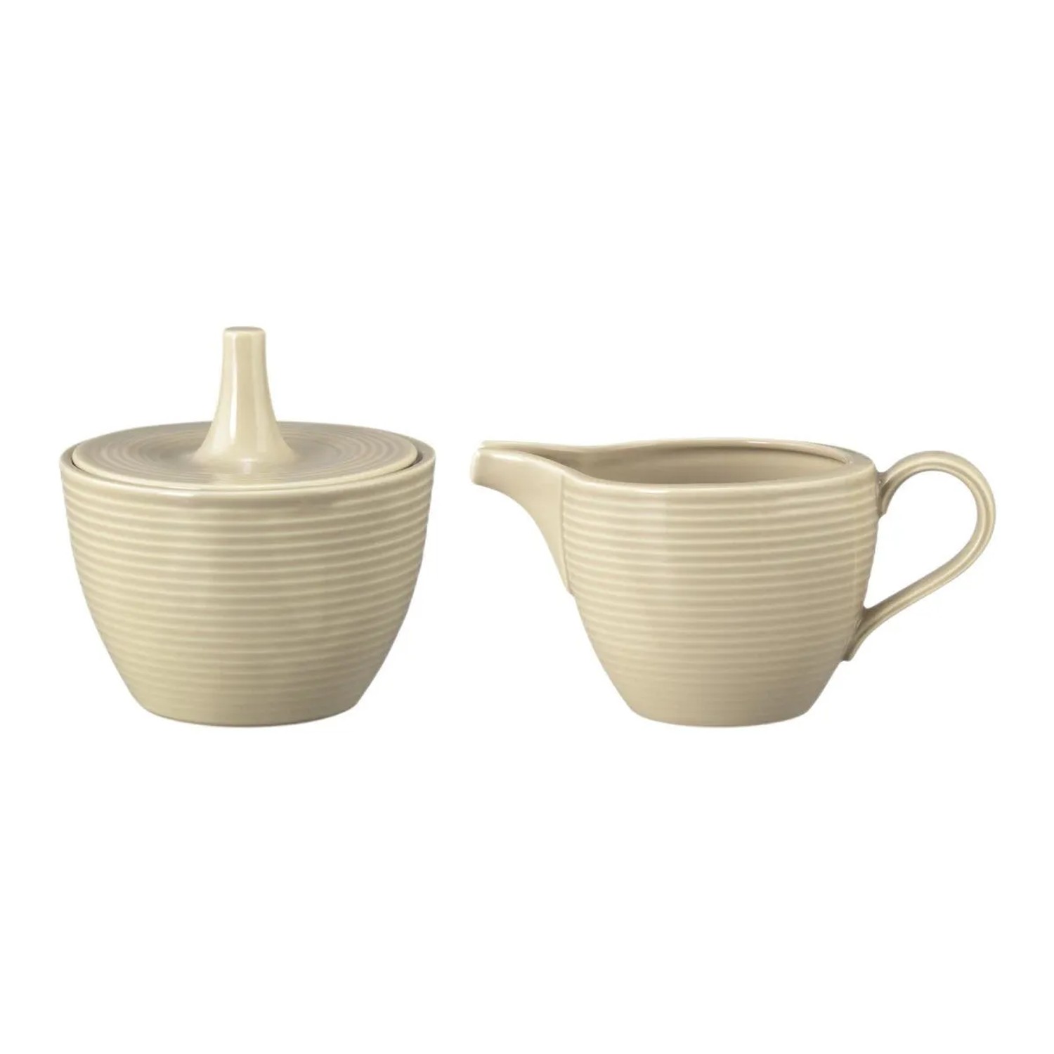 Seltmann Weiden Beat Color Glaze Milch- und Zucker-Set 2-teilig Sandbeige