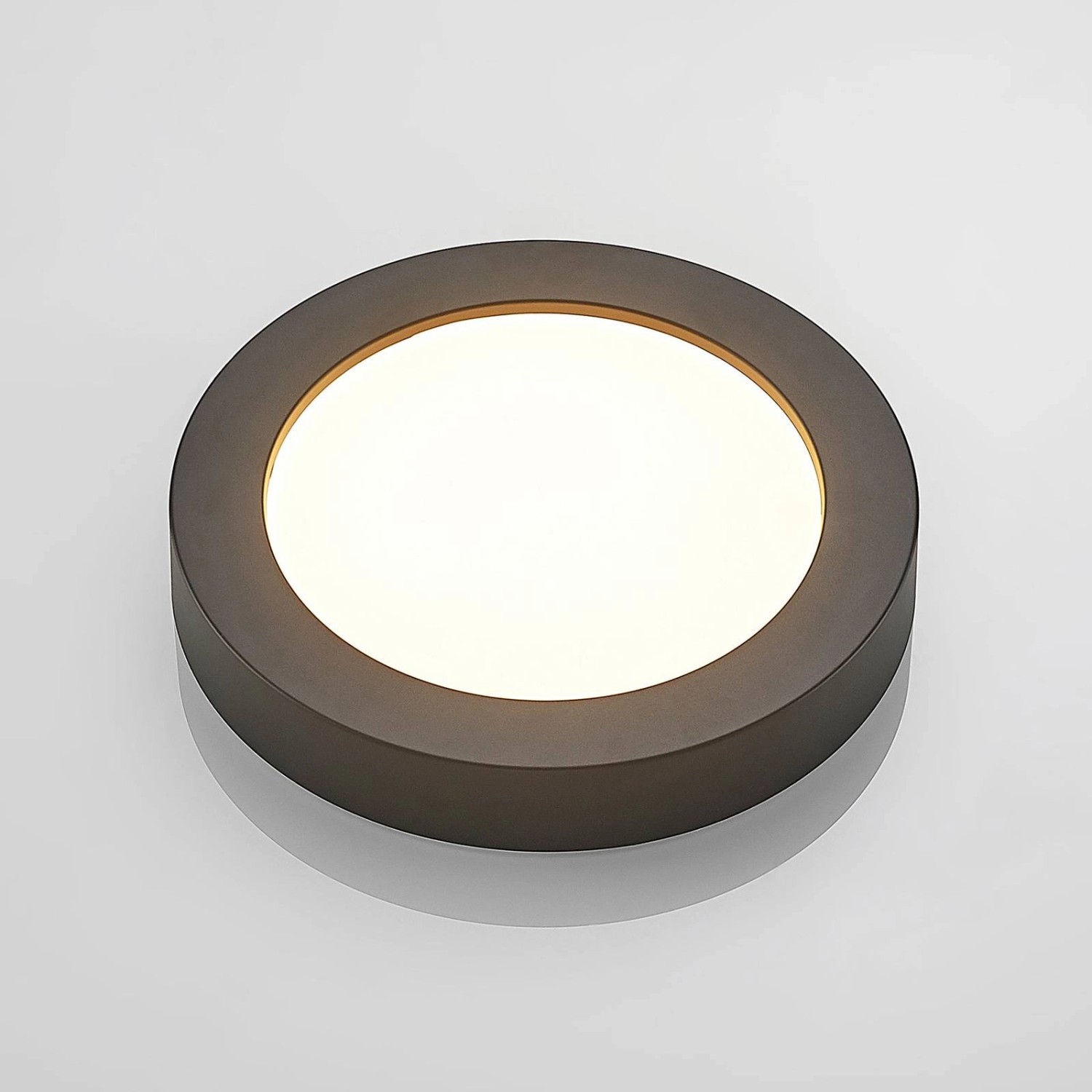 PRIOS LED Deckenleuchte Edwina 9917074 Modern in Schwarz aus Aluminium 1-flammig Badezimmerleuchte_6