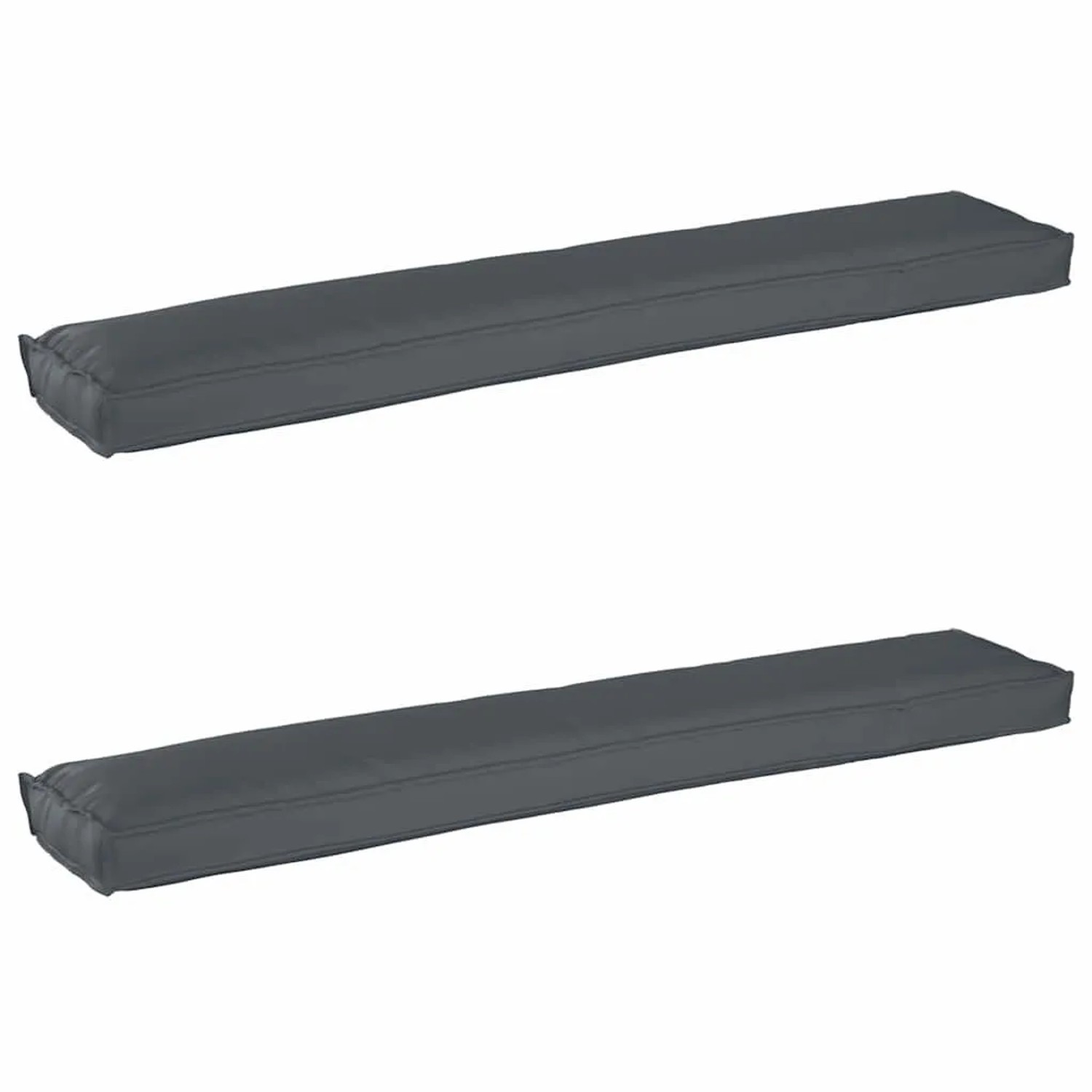 vidaXL Palettenkissenset 2 Stk Anthrazit 200 x 40 x 8 cm Oxford-Gewebe 42001728