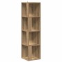 vidaXL Eckregal Artisan-Eiche 33x33x132 cm Holzwerkstoff 856723