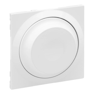 Legrand Dimmerabdeckung Seano Ultraweiß, Zentralplatte aus Thermoplast, glänzend.