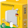 Schellenberg Aufschraubwickler Mini, schwenkbar, weiß, mit Rollladengurt in Verpackung.